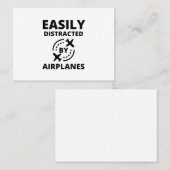 Leicht abgelenkt von Flugzeug lustigen Piloten-Avi Telefonnummerkarte (Vorne/Hinten)