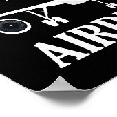 Leicht abgelenkt von Flugzeugen Funny Aviation Poster (Ecke)