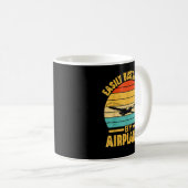 Leicht abgelenkt von Flugzeugen Pilot Geschenke Fu Kaffeetasse (VorderseiteRechts)