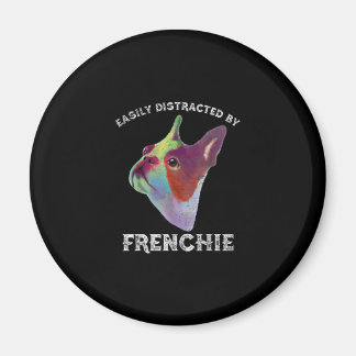 Leicht abgelenkt von französischem Bulldog-Funny-G Magnet