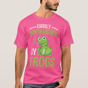 Leicht abgelenkt von Fröschen Amphibien Niedlich F T-Shirt