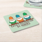 Leicht abgelenkt von Gnomen Rechteckiger Pappuntersetzer (angewinkelt)