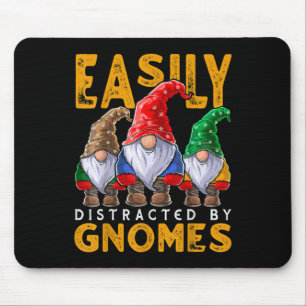 Leicht abgelenkt von Gnomes Gartend Gnome Hat Wo Mousepad