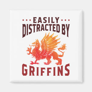 Leicht abgelenkt von Griffins Cool Fantasy Lover Magnet