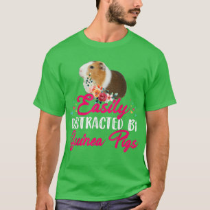 Leicht abgelenkt von Guinea Schweine Blumenkohl-Bl T-Shirt