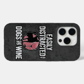 Leicht abgelenkt von Hunden und Wine Case Mate iPh (Rückseite (Horizontal))