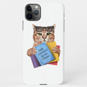 Leicht abgelenkt von Katzen _ Bücher Katzenbuch N iPhone 11Pro Max Hülle