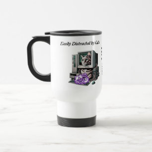 Leicht abgelenkt von Katzen - Funny Cat Tasse