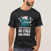 Leicht abgelenkt von Katzen und Büchern Cat and Bo T-Shirt (Vorderseite)
