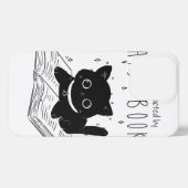 Leicht abgelenkt von Katzen und Büchern - Funny Ca iPhone Hülle (Rückseite (Horizontal))