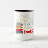 Leicht abgelenkt von Katzen und Büchern - Katze _ Tasse (Zentrum)
