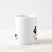 Leicht abgelenkt von Katzen und Büchern Tasse (Mittel)