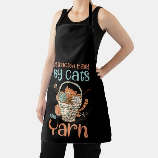 Leicht abgelenkt von Katzen und Garngarnen Schürze (InSitu)