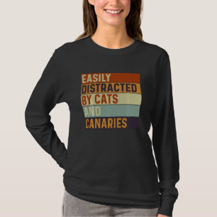 Leicht abgelenkt von Katzen und Kanaren, Katzen Lo T-Shirt