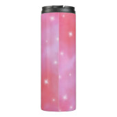 Leicht abgelenkt von Katzen und Kristallen Boho Thermosbecher (Rückseite)