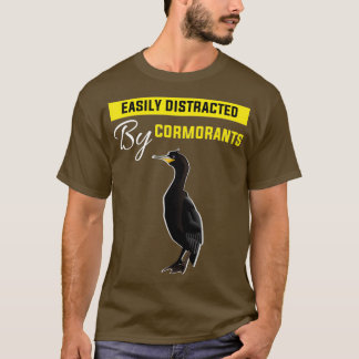 Leicht abgelenkt von Kormoranen lustig T-Shirt