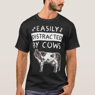 Leicht abgelenkt von Küchenjunge Amp Farm Girl T-Shirt