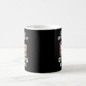 Leicht abgelenkt von Otters und Hunden lustig Nied Kaffeetasse (Mittel)