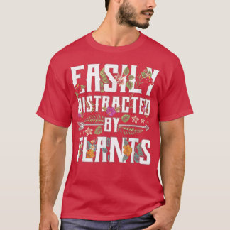 Leicht abgelenkt von Pflanze Gartengartengarnitur T-Shirt