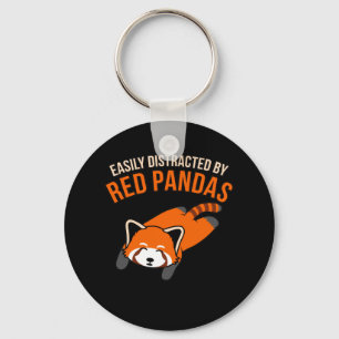 Leicht abgelenkt von Red Pandas Animal Panda Lover Schlüsselanhänger