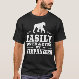 Leicht abgelenkt von Schimpansen Funny Schimpanse T-Shirt