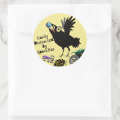Leicht abgelenkt von Sparklies Raven Runder Aufkleber (Tasche)