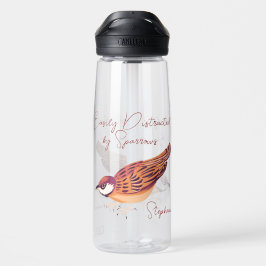 Leicht abgelenkt von Sparrows Personalisiert Trinkflasche