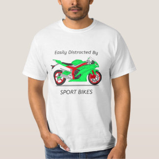 "Leicht abgelenkt von Sportfahrrädern" Design T-Shirt