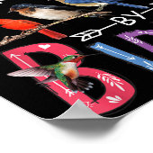 Leicht abgelenkt von Vögeln Funny Bird Poster (Ecke)