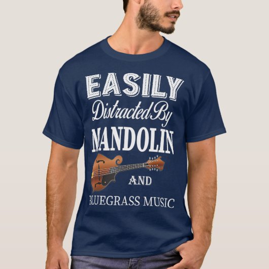 Leicht abgelenktes Mandolin Orange Bluegrass-Gesch T-Shirt (Vorderseite)