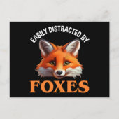 leicht ablenkbar durch Füchse Postkarte (Vorderseite)