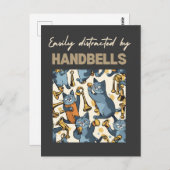 leicht ablenkbar durch Handglocken Postkarte (Vorne/Hinten)