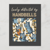 leicht ablenkbar durch Handglocken Postkarte (Vorderseite)