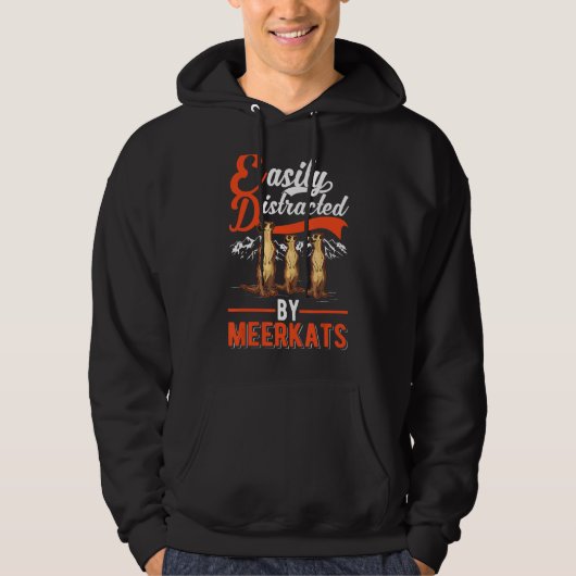 leicht ablenkbar durch Meerkatze Hoodie (Vorderseite)