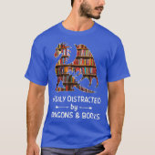 leicht ablenkbar durch Nerd von Drachen und Bücher T-Shirt (Vorderseite)