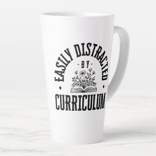 Leicht ablenkbar nach Curriculum - Latte Tasse (Rechte Ecke)