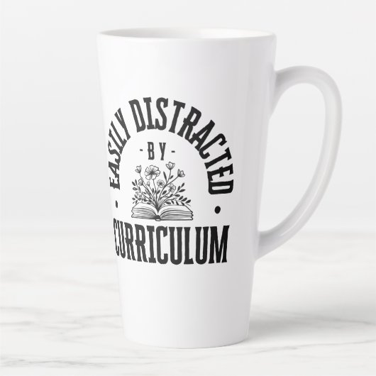 Leicht ablenkbar nach Curriculum - Latte Tasse (Rechts)