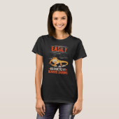Leicht ablenkbar von bärtigen Drachen T-Shirt (Vorne ganz)
