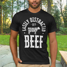 Leicht abseits vom Rindenriff Funny Steak Lover T-Shirt