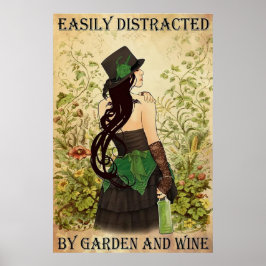 Leicht abseits von Garten und Wein Poster
