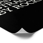 Leicht abseits von Rocks Funny Spaß Poster (Ecke)