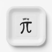 Leicht als pi lustige pi day pappteller (Vorderseite)