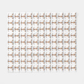 Leicht A'Moose"d Fleecedecke (Vorderseite (Horizontal))
