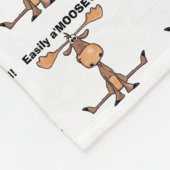 Leicht A'Moose"d Fleecedecke (Ecke)