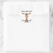 Leicht A'moose'd Quadratischer Aufkleber (Tasche)
