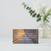 LEICHT AN DER VORLAGE DER ENDGESCHÄFTSKARTE VISITENKARTE (Stehend Vorderseite)