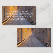 LEICHT AN DER VORLAGE DER ENDGESCHÄFTSKARTE VISITENKARTE (Vorne/Hinten)