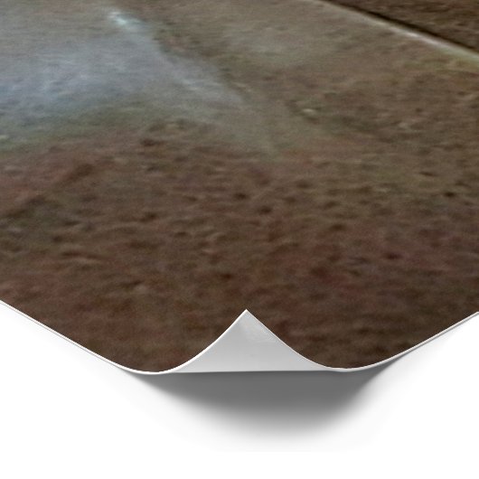 Leicht auf brauner Ledersofa-Oberfläche, textureab Poster (Ecke)