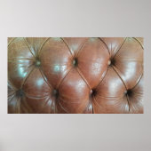 Leicht auf brauner Ledersofa-Oberfläche, textureab Poster (Vorne)