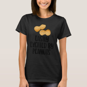 Leicht aufgeregt von Erdnüssen leckere Gender-Offe T-Shirt